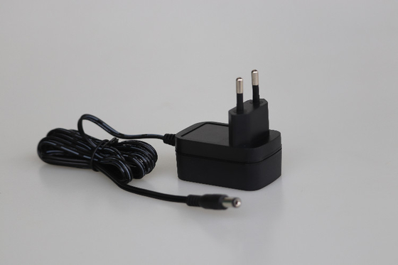 Zwarte Kleurenmuur Opgezette AC Adapter 24V 0.5A 12W voor de EU-Stop
