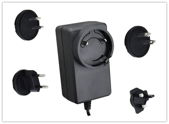 Verwisselbare voedingsvoorziening 12 volt stroomadapter 3.0A met IEC61558 goedkeuring