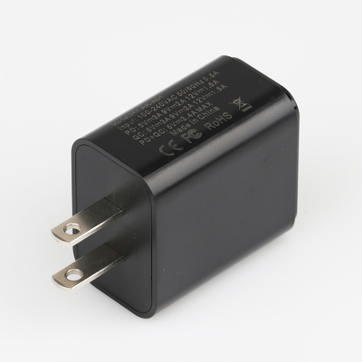 Type C Snelle het Laden 5V 3A USB Adapter, Dubbele USB-Muurlader 18W